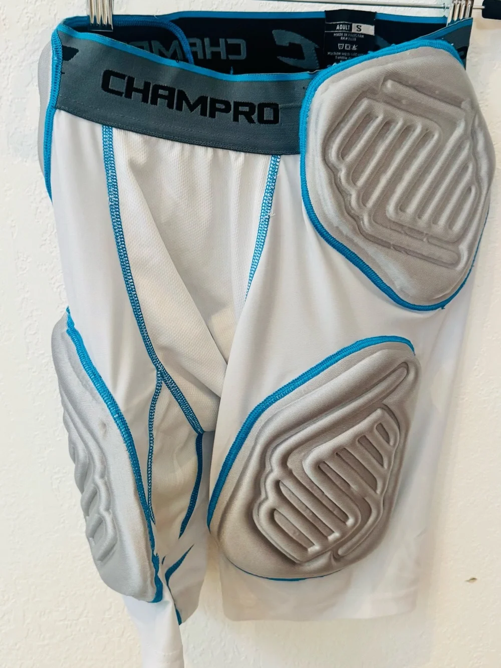 Champro 'Bull Rush' integrated 5 pad football compression Girdle